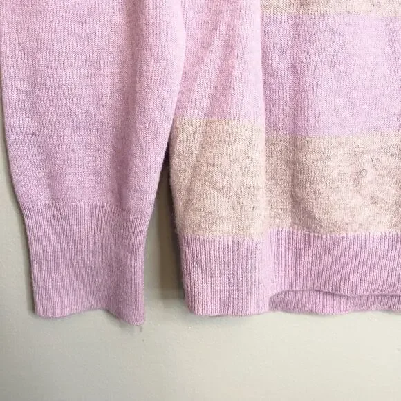 Apt 9 Cashmere Lavender Lilac Sweater long sleeve nwt women’s size L - Picture 5 of 8